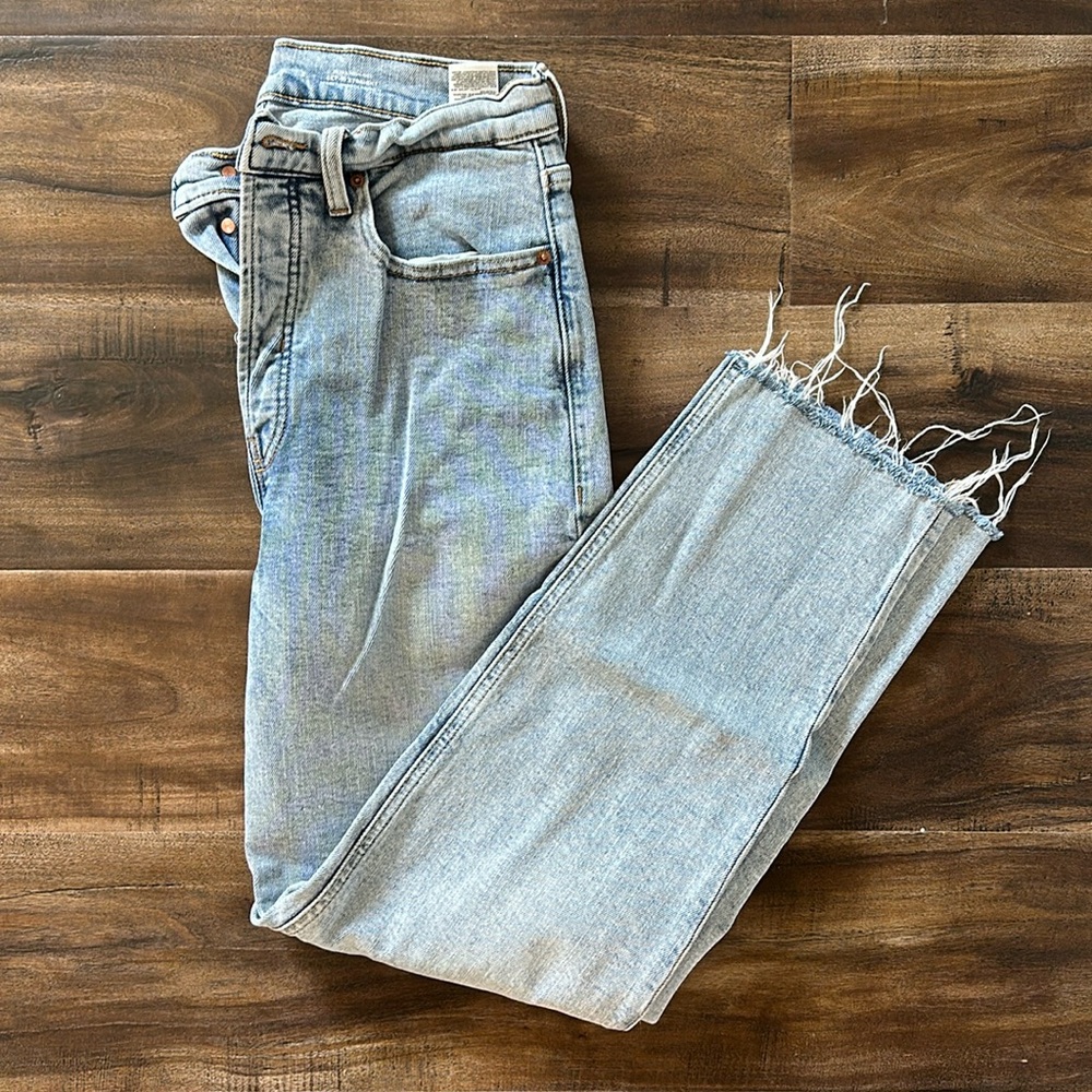 Straight leg jeans